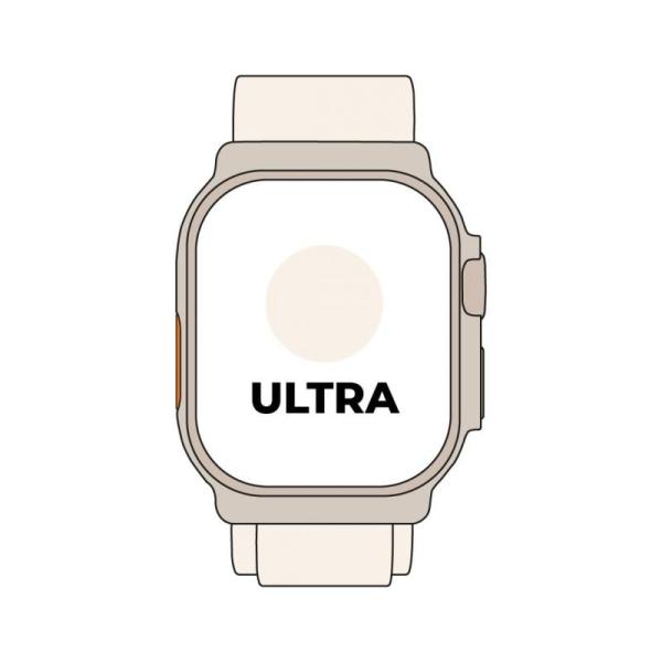 Apple Watch Ultra/ GPS/ Cellular/ 49mm/ Caja de Titanio/ Correa Loop Alpine Blanco Estrella S