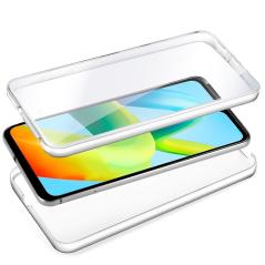 Funda COOL Silicona 3D para Xiaomi Redmi A1 (Transparente Frontal + Trasera)