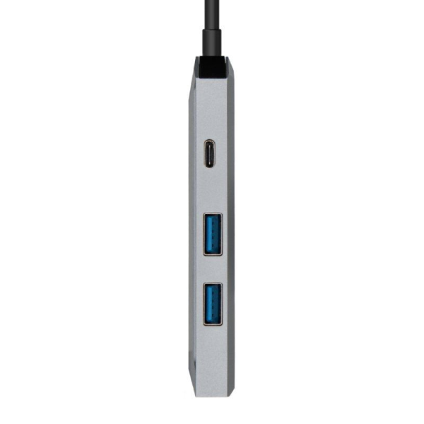 Docking USB 3.2 Tipo-C Aisens ASUC-4P002-GR/ 1 HDMI/ 2 USB/ USB PD/ Gris