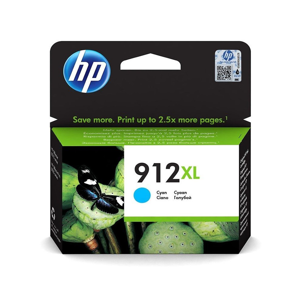 Cartucho de Tinta Original HP nº912 XL Alta Capacidad/ Cian - Imagen 1