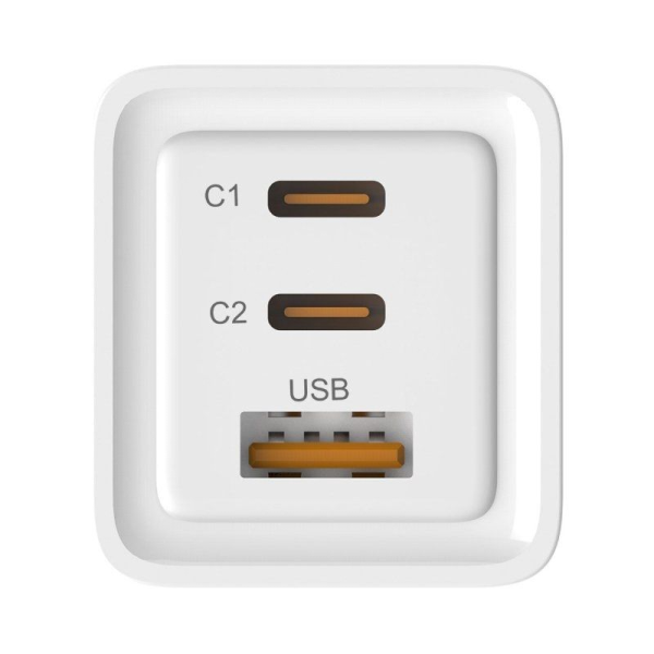 Cargador de Pared Leotec LECSPH65W3W/ 2x USB Tipo-C/ 1x USB/ 65W