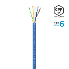Bobina de Cable RJ45 UTP AWG24 LSZH CPR Dca Aisens A135-0663 Cat.6/ 305m/ Azul