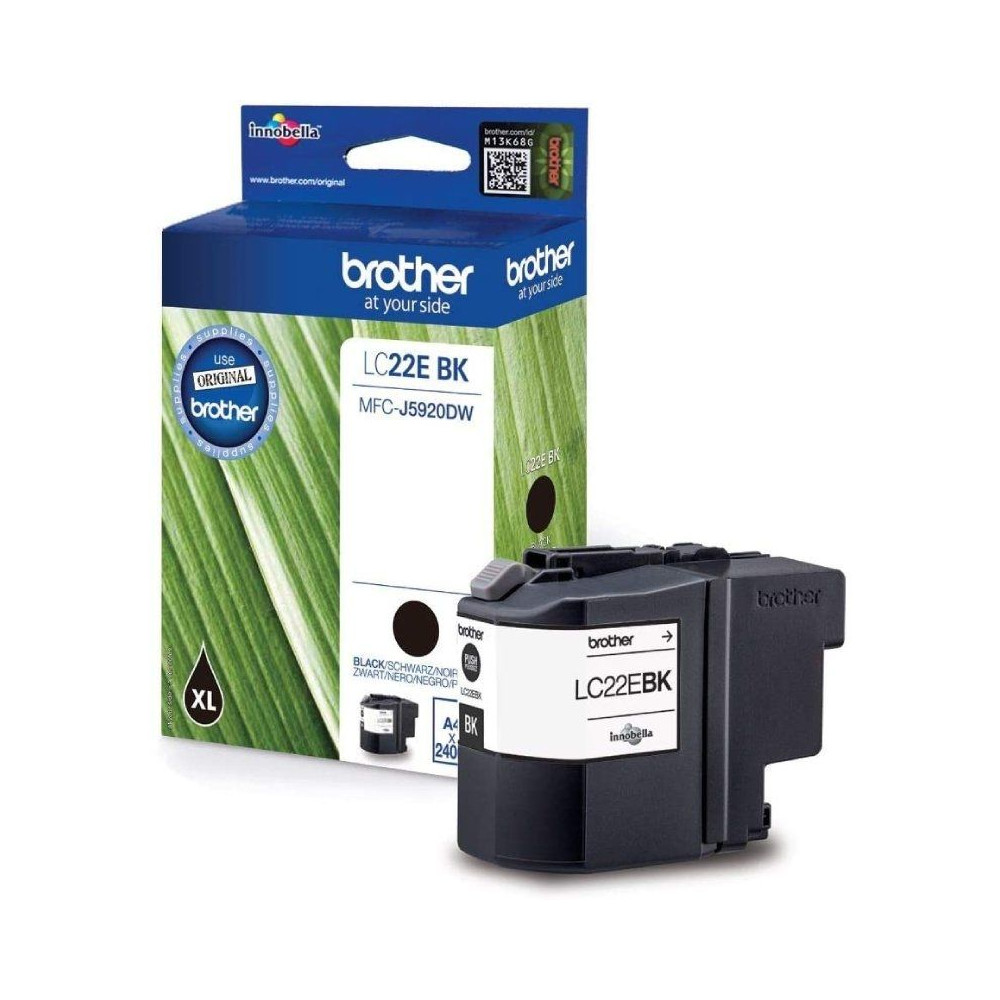 Cartucho de Tinta Original Brother LC-22EBK XL Alta Capacidad/ Negro - Imagen 1