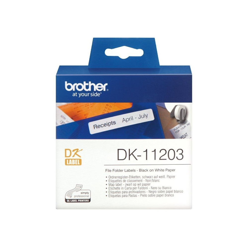 Etiquetas Precortadas Brother DK11203/ 300 unidades - Imagen 1