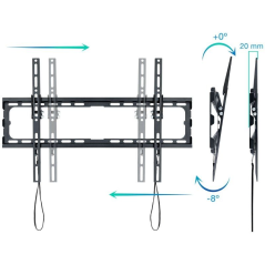 Soporte de Pared Fijo / Inclinable TooQ LP1081T-B para TV de 37-80'/ hasta 45kg