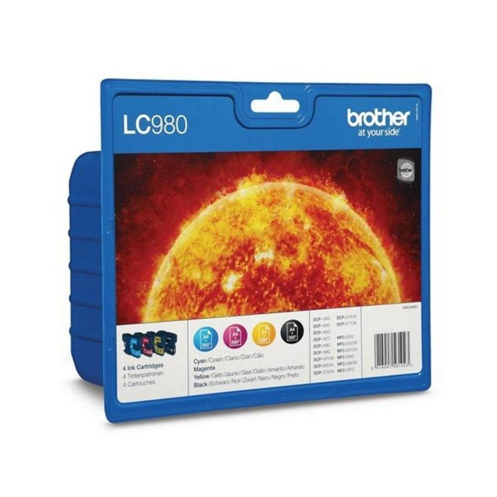 Cartucho de Tinta Original Brother LC-980 Multipack/ Cian/ Magenta/ Amarillo/ Negro - Imagen 1