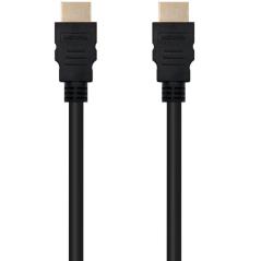 Cable HDMI 2.0 4K Nanocable 10.15.3801/ HDMI Macho - HDMI Macho/ 1m/ Negro