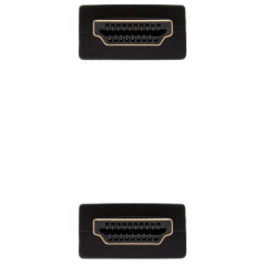 Cable HDMI 2.0 4K Nanocable 10.15.3801-L150/ HDMI Macho - HDMI Macho/ 1.5m/ Negro