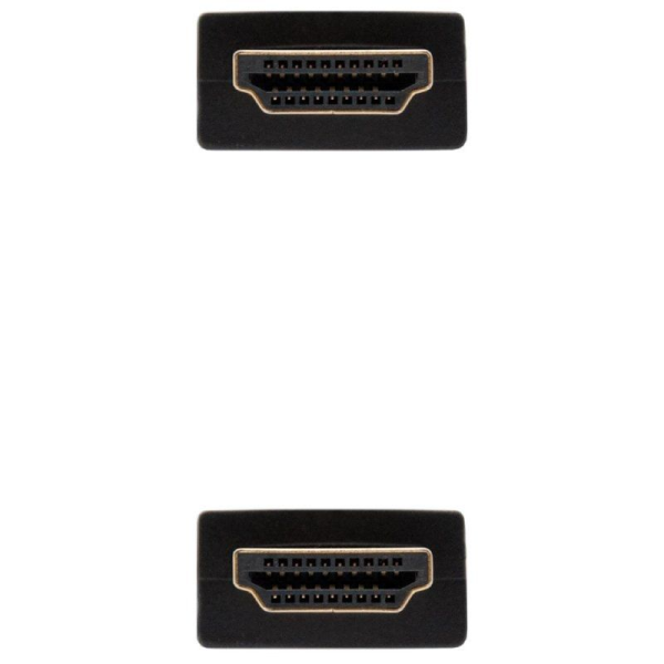 Cable HDMI 2.0 4K Nanocable 10.15.3802/ HDMI Macho - HDMI Macho/ 2m/ Negro