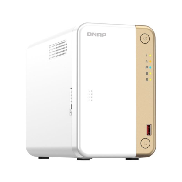 NAS QNAP TS-262-4G/ 4 Bahías 3.5'- 2.5' - M.2 2280 NVMe SSD/ 4GB/ Formato Torre