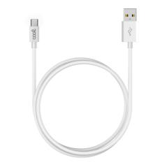 Cable USB Compatible COOL Universal TIPO-C (3 metros) Blanco 2.4 Amp