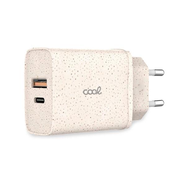 Cargador Red Universal Fast Charger (PD) Tipo-C / USB Dual COOL ECO (20W)