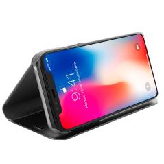 Funda COOL Flip Cover para iPhone X / iPhone XS Clear View Negro