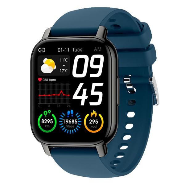 Smartwatch COOL Level Silicona Marino (Llamadas, Salud, Deporte)