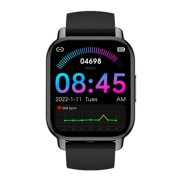 Smartwatch COOL Level Silicona Negro (Llamadas, Salud, Deporte)