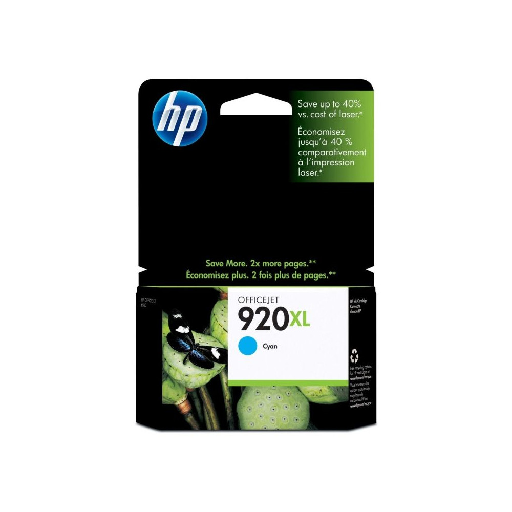 Cartucho de Tinta Original HP nº920 XL Alta Capacidad/ Cian - Imagen 1