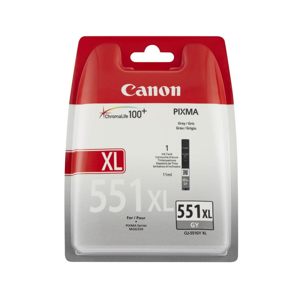 Cartucho de Tinta Original Canon CLI-551GY XL Alta Capacidad/ Gris - Imagen 1