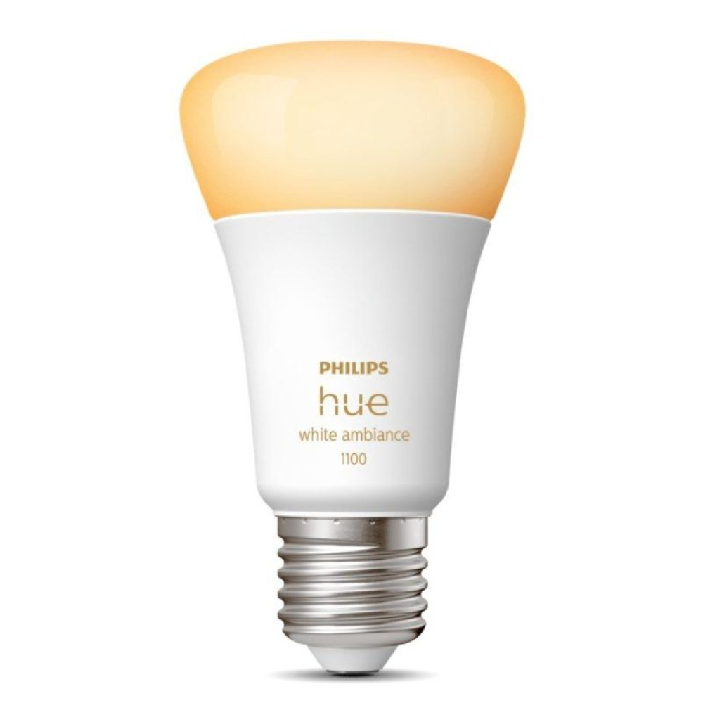 Bombilla Led Inteligente Philips Hue White Ambiance A60/ Casquillo E27/ 8W/ 1100 Lúmenes/ 2200K-6500K/ Precisa Philips Hue Bridg