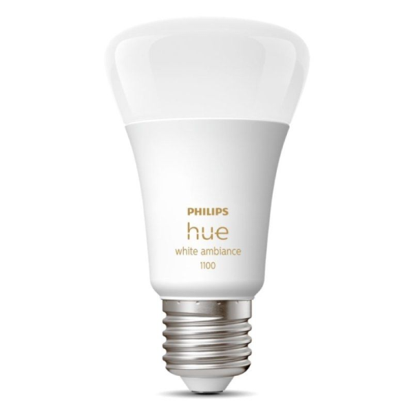 Bombilla Led Inteligente Philips Hue White Ambiance A60/ Casquillo E27/ 8W/ 1100 Lúmenes/ 2200K-6500K/ Precisa Philips Hue Bridg