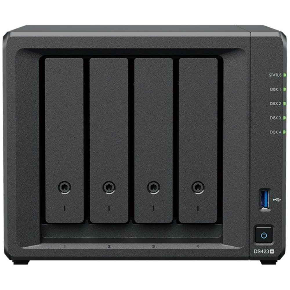 NAS Synology Diskstation DS423+/ 4 Bahías 3.5'- 2.5'/ 2GB DDR4/ Formato Torre