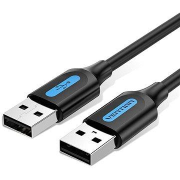 Cable USB 2.0 Vention COJBG/ USB Macho - USB Macho/ 2m/ Negro