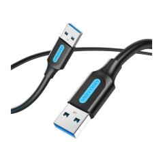 Cable USB 3.0 Vention CONBG/ USB Macho - USB Macho/ 1.5m/ Negro