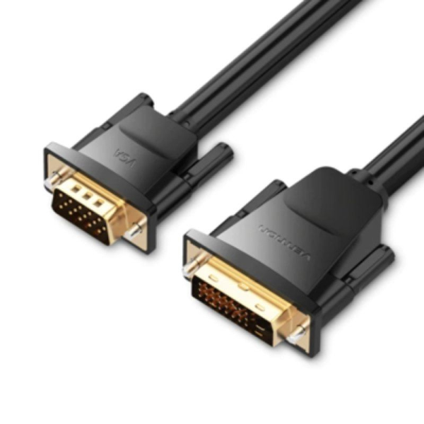 Cable Conversor Vention EABBG/ DVI Macho - VGA Macho/ 1.5m/ Negro