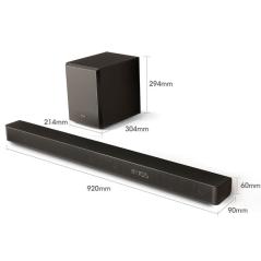 Barra de Sonido con Bluetooth Hisense AX3100G/ 280W/ 3.1/ Negra