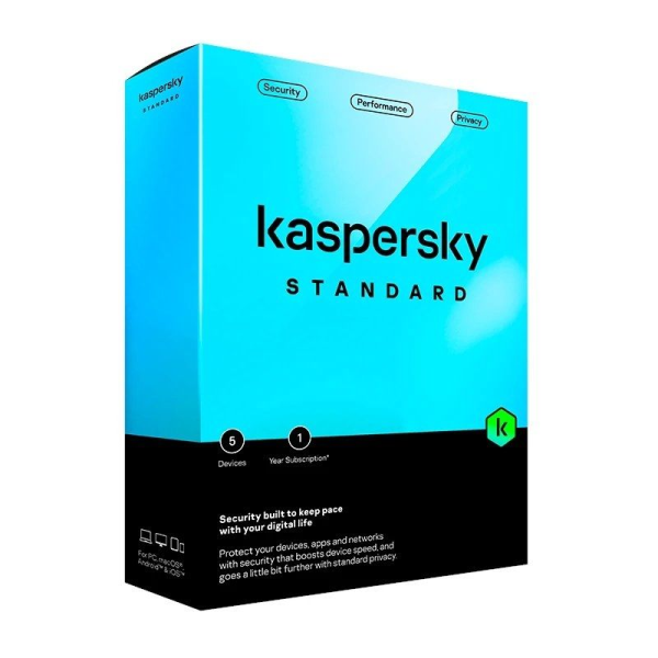 Antivirus Kaspersky Standard/ 5 Dispositivos/ 1 Año