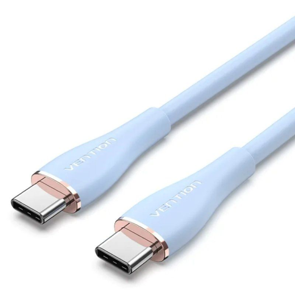 Cable USB 2.0 Tipo-C Vention TAWGF/ USB Tipo-C Macho - USB Tipo-C Macho/ 1m/ Azul