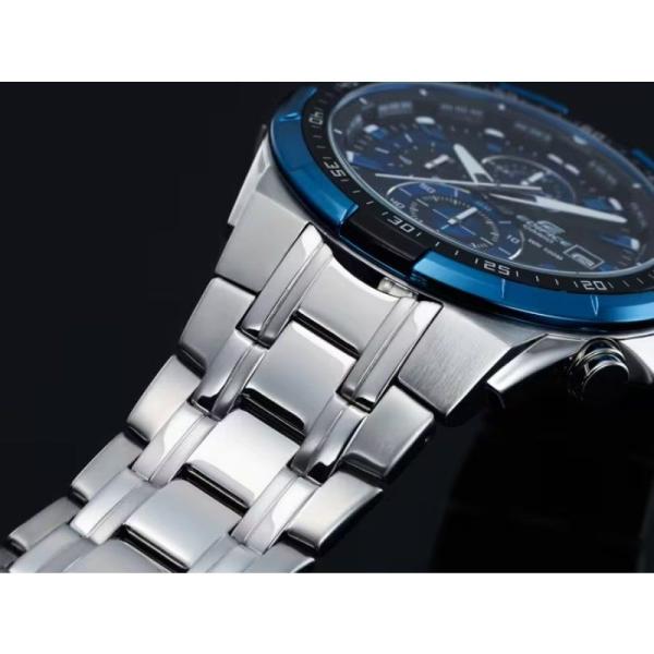 Reloj Analógico Casio Edifice Cronógrafo EFR-539D-1A2VUEF/ 54mm/ Plata y Azul