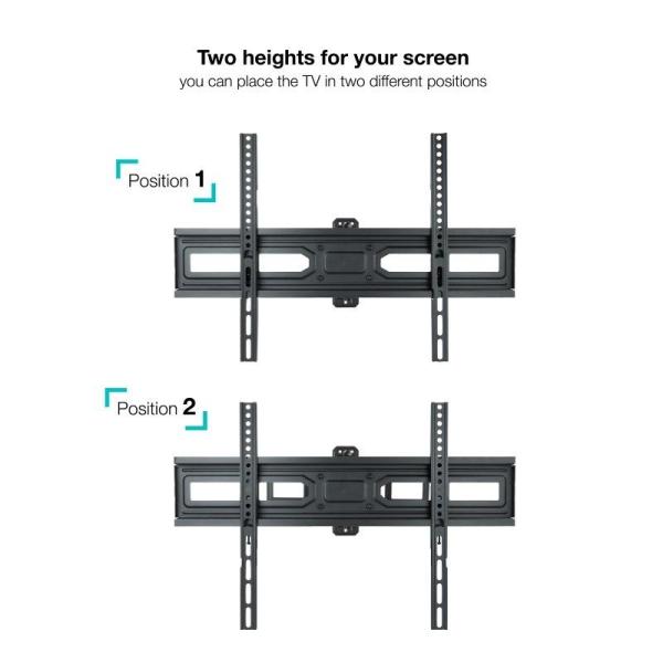 Soporte de Pared Giratorio/ Inclinable/ Nivelable TooQ LP7863TN-B para TV de 37-70'/ hasta 35kg