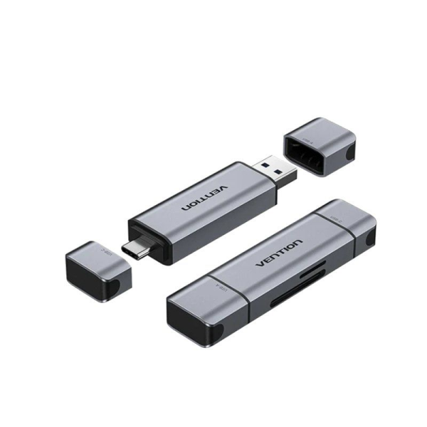 Lector de Tarjetas Externo Vention CLFB0/ USB 3.0 - USB Tipo-C
