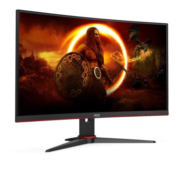 Monitor Gaming Curvo AOC C27G2ZE/BK 27'/ Full HD/ 1ms/ 240Hz/ VA/ Negro y Rojo