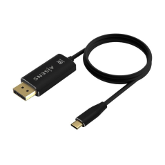 Cable DisplayPort 8K 60HZ Aisens A109-0687/ USB Tipo-C Macho - Displayport Macho/ 1.8m/ Negro
