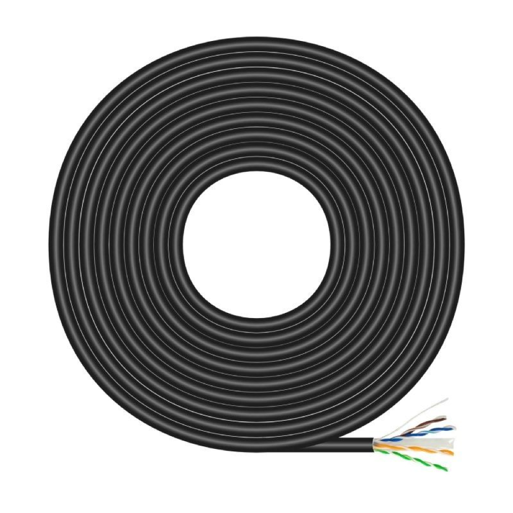 Bobina de Cable RJ45 UTP AWG23 Aisens A135-0675 Cat.6/ 100m/ Negro