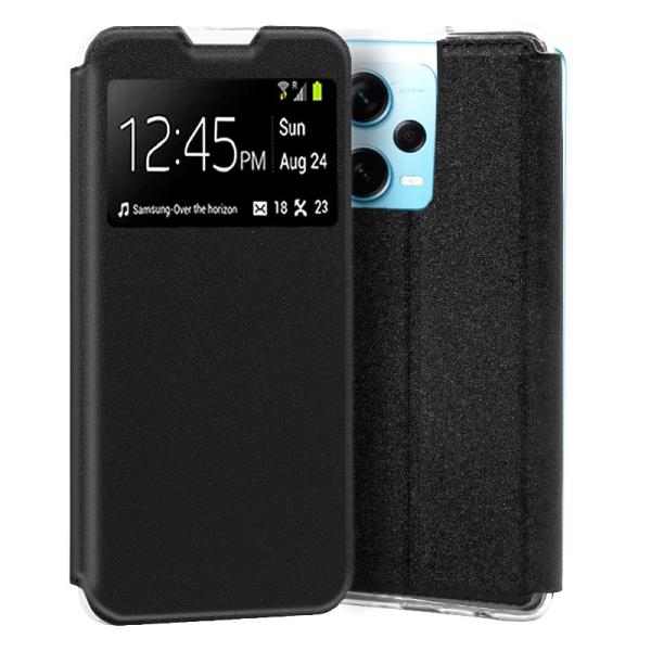 Funda COOL Flip Cover para Xiaomi Redmi Note 12 Pro Plus 5G Liso Negro