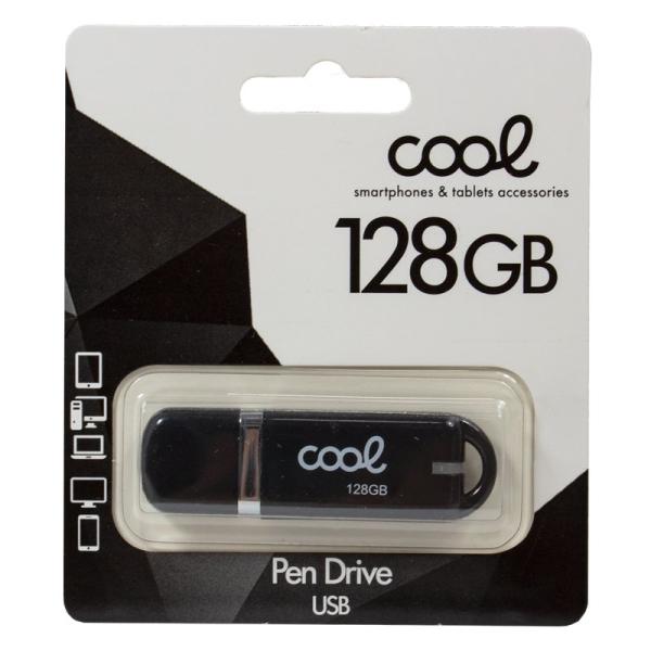 Pen Drive x USB 128 GB 2.0 COOL Cover Negro