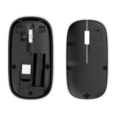 Ratón Inalámbrico COOL Slim Silencioso 2 en 1 (Bluetooth + Adap. USB) Negro