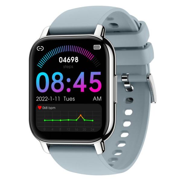 Smartwatch COOL Level Silicona Gris (Llamadas, Salud, Deporte)
