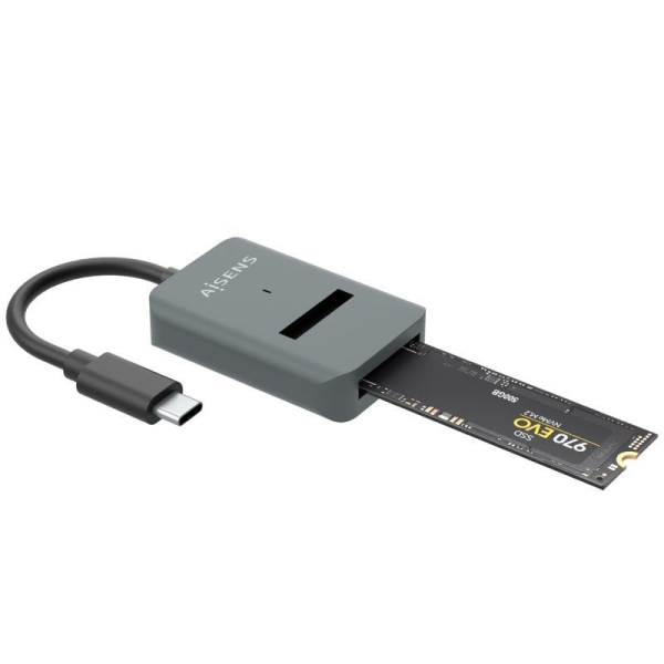 Dock USB Tipo-C para SSD M2 NGFF Aisens ASUC-M2D012-GR/ Gris