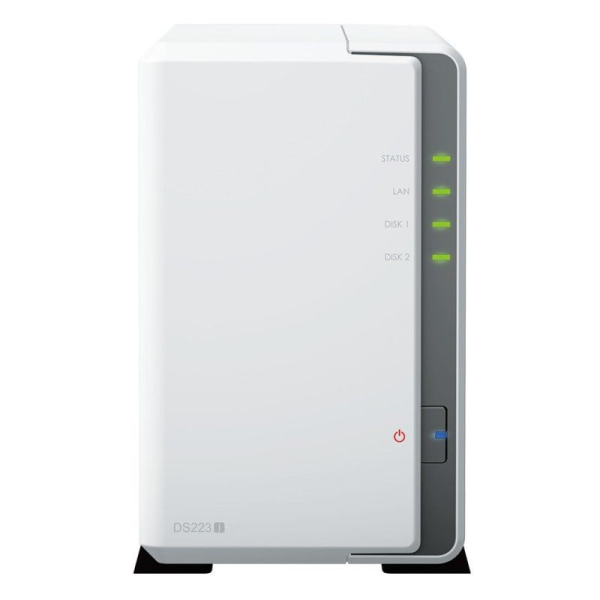 NAS Synology Diskstation DS223J/ 2 Bahías 3.5'- 2.5'/ 1GB DDR4/ Formato Torre