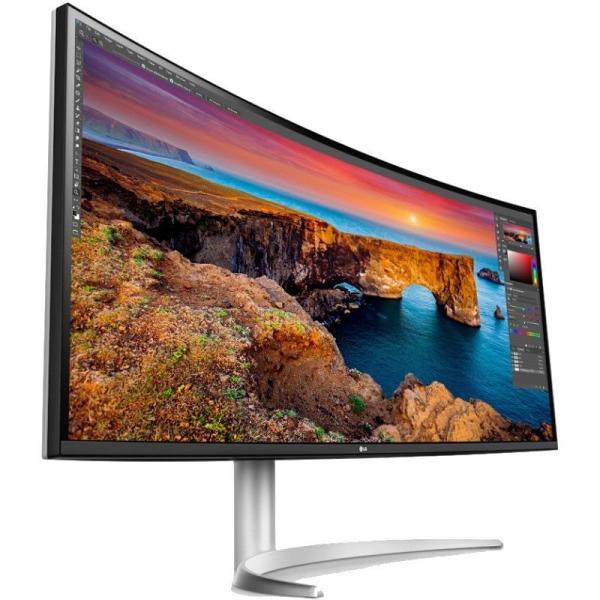 Monitor Profesional Ultrapanorámico Curvo LG 40WP95CP-W 39.7'/ 5K2K/ Multimedia/ Plata