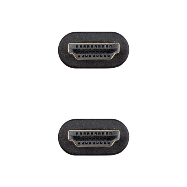 Cable HDMI 2.0 CCS Nanocable 10.15.3900/ HDMI Macho - HDMI Macho/ 50cm/ Negro