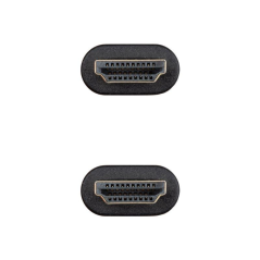 Cable HDMI 2.0 CCS Nanocable 10.15.3900/ HDMI Macho - HDMI Macho/ 50cm/ Negro