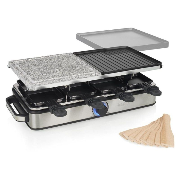 Raclette Princess Deluxe 8 162635/ 1400W/ Tamaño 2x 21*21cm