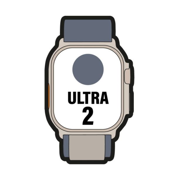 Apple Watch Ultra 2/ GPS/ Cellular/ 49mm/ Caja de Titanio/ Correa Loop Alpine Azul M Mediana
