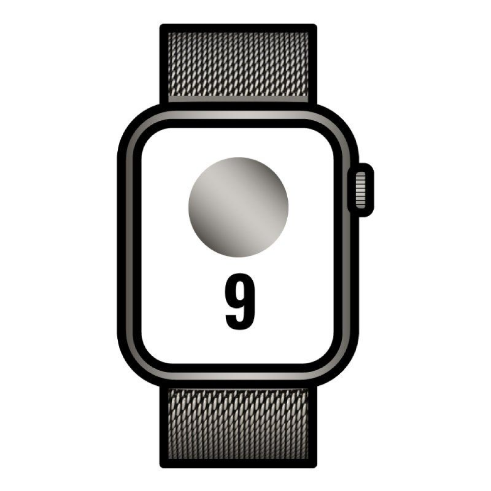 Apple Watch Series 9/ Gps/ Cellular/ 45mm/ Caja de Acero Grafito/ Correa Milanese Loop Grafito