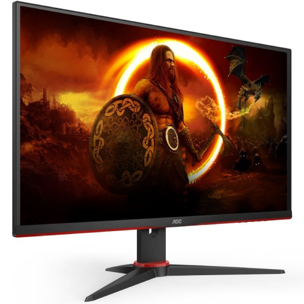 Monitor Gaming AOC Q27G2E/BK 27'/ QHD/ 1ms/ 144Hz/ VA/ Negro y Rojo