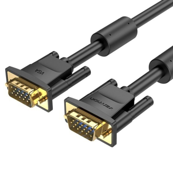 Cable SVGA Vention DAEBJ/ VGA Macho - VGA Macho/ 5m/ Negro